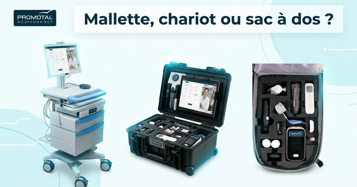 Mallette, chariot ou sac à dos de télémédecine : de quelle configuration votre équipe a-t-elle vraiment besoin ?